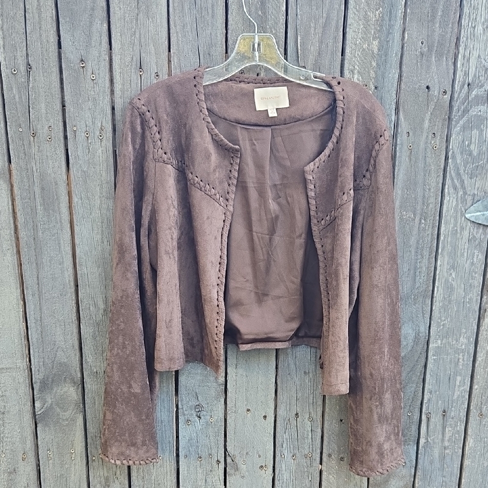 Skies Are Blue Brown Blazer